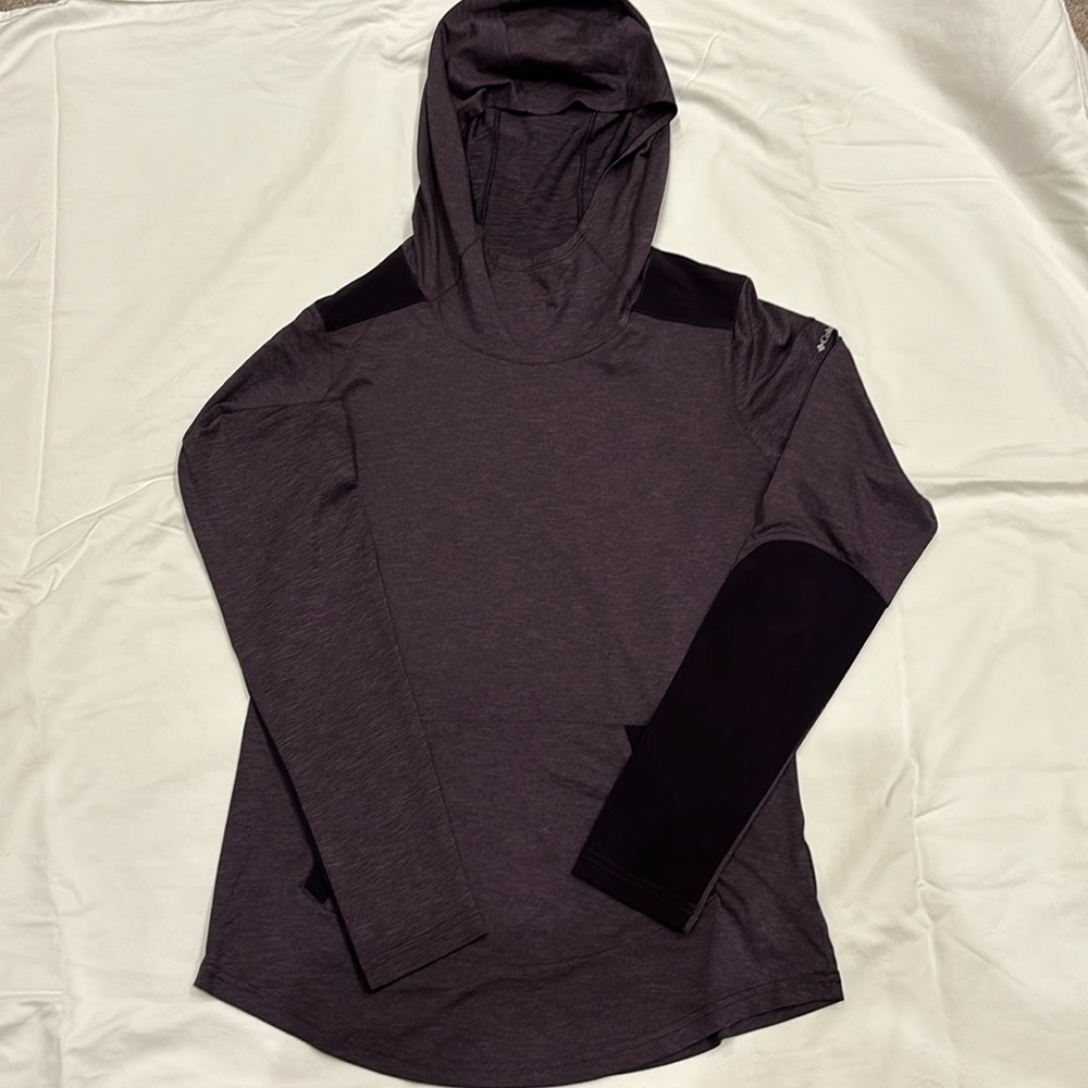Columbia Long-sleeve Shirt with Hoodie, Women’s Small